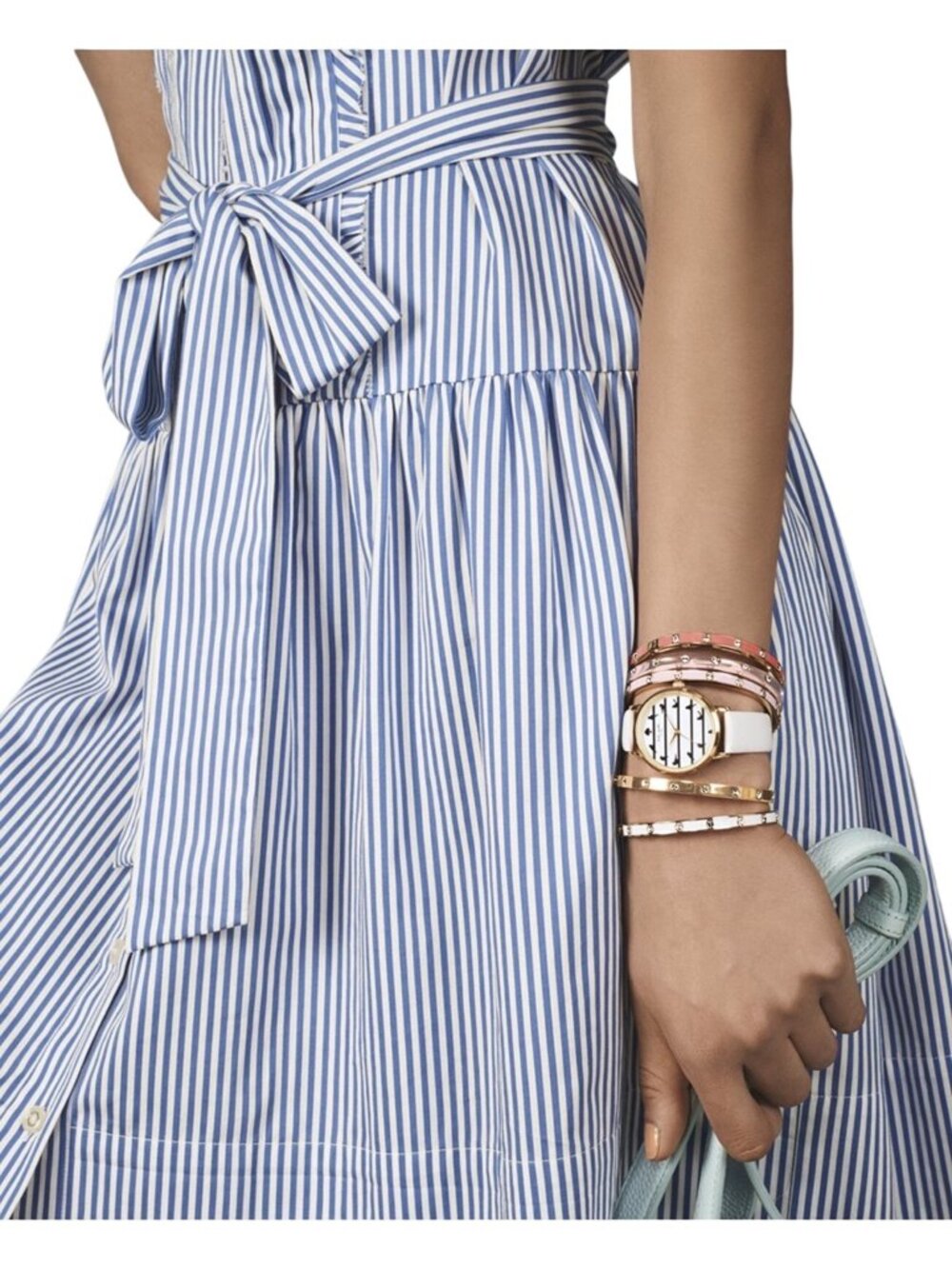 Kate Spade Crystal Hinge Rose Gold Bangle One Size New With Tags